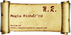 Megla Richárd névjegykártya