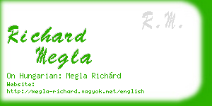 richard megla business card